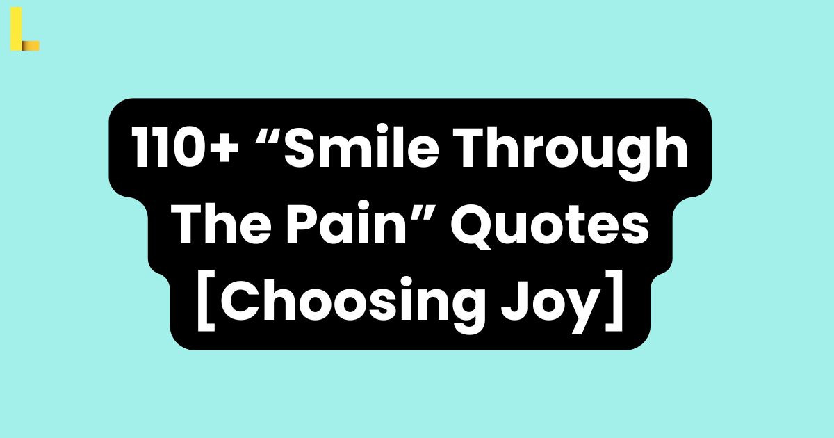 Smile Through The Pain